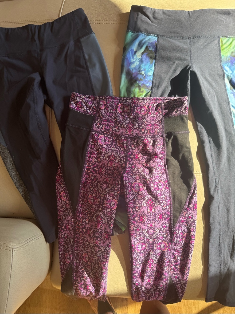 Bundle of 3 Athleta 7/8 leggings size medium